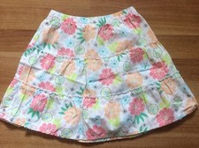 Carter's floral print skirt Girls Ruffles Size 5 EUC Below The Knee