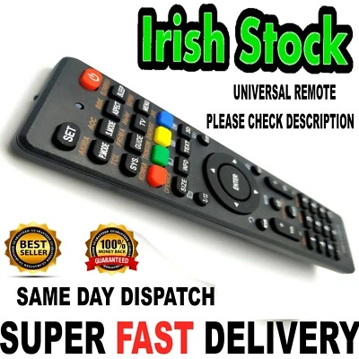 UNIVERSAL TV REMOTE Control for Philips Sony Samsung LG JVC Toshiba Panasonic