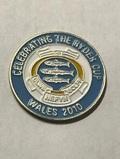 2010 Ryder Cup 1" Coin Style Golf Marker - 'Celebrating The Ryder Cup In Wales'