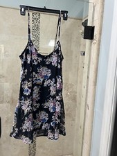 Show Me Your MuMu  Mini Dress Size S Swing Floral Sundress Purple