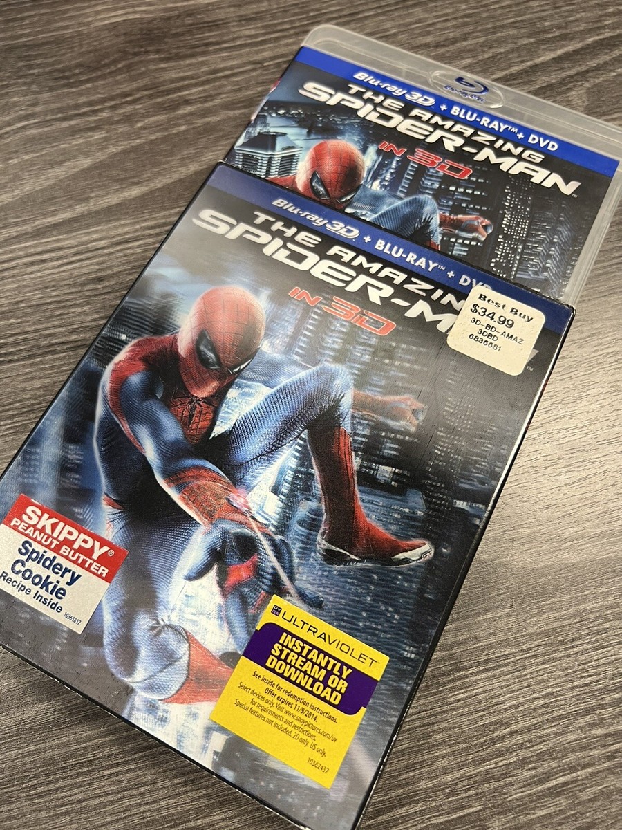 The Amazing Spider-Man - Blu Ray 3D + Blu Ray + DVD - w The Amazing Spider-Man - Blu Ray 3D + Blu Ray + DVD - w