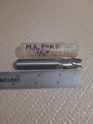 MA FORD 1/2'' X 1 LOC. X 3'' OAL, FLUTE CARBIDE TUFFCOAT  END MILL