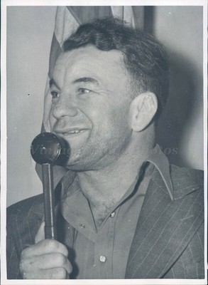 1940 Press Yukon Jake Business Man Speaker Suit Rare Original Antique Photo
