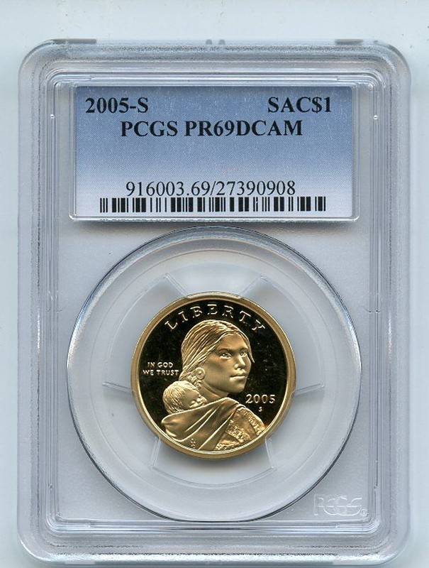 2005 S $1 Sacagawea Dollar PCGS PR69DCAM