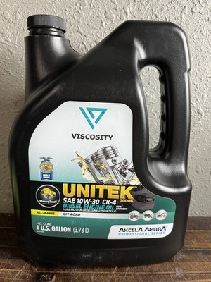 Viscosity Unitek 3000K SAE 10W-30 CK-4 Semi Synthetic Diesel Engine Oil 1 Gallon
