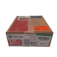 GE 125 Amp Indoor Main Lug Load Center Panel 4 Spaces 8 Circuits Panel TL412CP