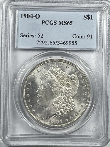 1904-O Morgan Dollar : PCGS MS65