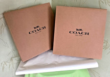 COACH GIFT WRAPPING 2 BOXES  4 TISSUE SET :NWOT SEVERAL AVAILABLE