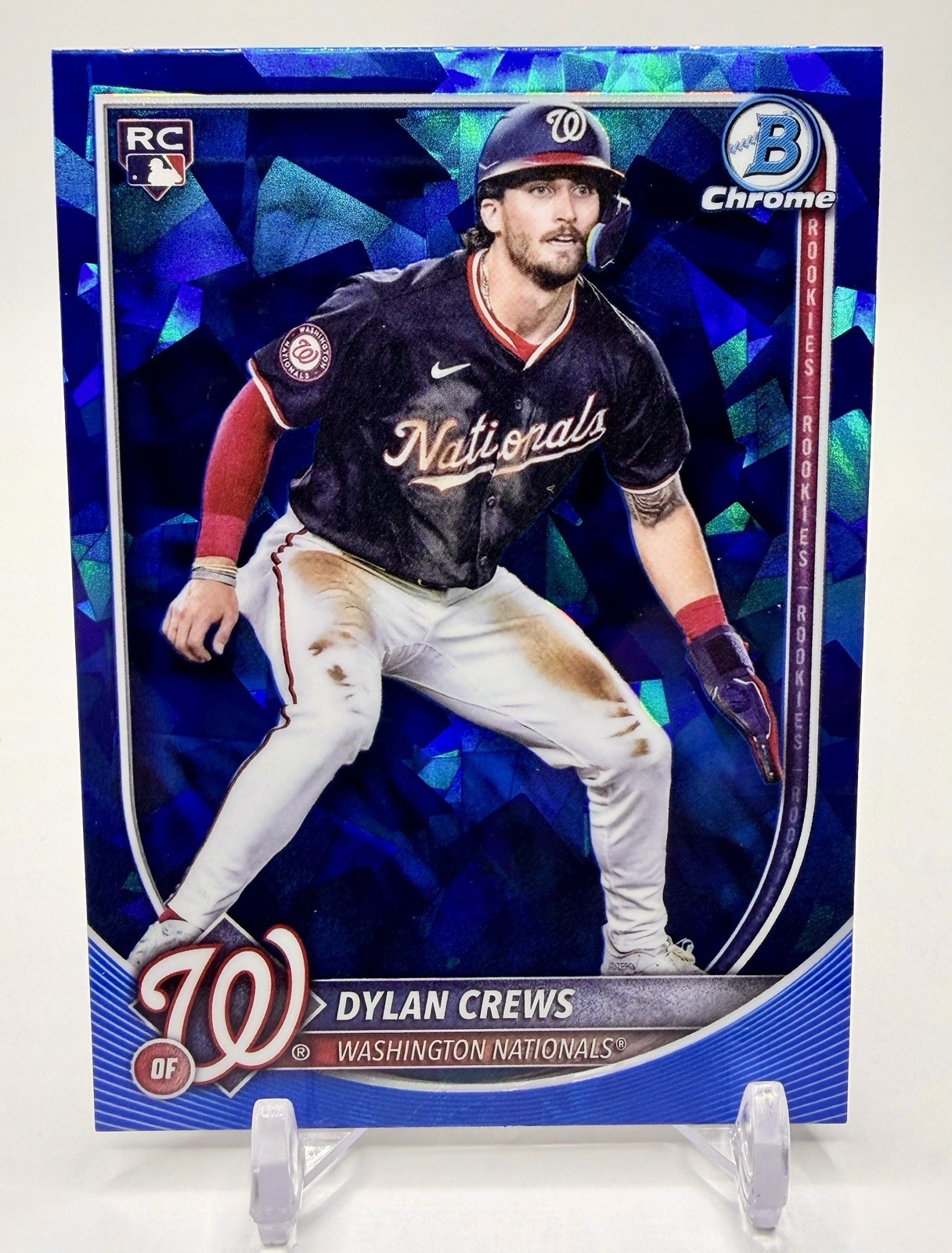 Dylan Crews 2025 Bowman Chrome Sapphire Edition RC Washington Nationals #3