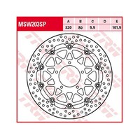 Trw Bremsscheibe 5,5 Mm Ohne Abe (FüR: Mv Agusta F3 675 F3 12-14 Vorne )
