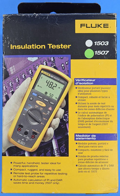 Fluke 1507 Insulation Tester Meter Multimeter Megger MegOhmMeter w/ Case!
