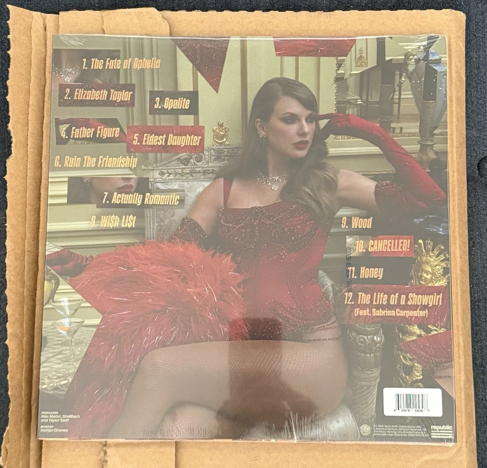 Taylor Swift LIFE OF A SHOWGIRL GOLDEN BOUQUET Vinyl Sealed NEW IN HAND - Image 2 of 2