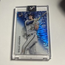 WILLY ADAMES 2025 TOPPS PRISTINE BLUE PRISTINE GIANTS/BREWERS /75 #214 🔥📈