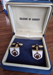 Authentic Gold Plated Welsh Emblem Cufflinks – Vintage Calders of Cardiff