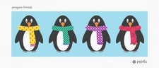 Penguin Friends Needlepoint Kit or Canvas