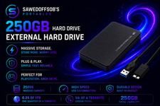 250GB PC External Hard Drive for PS4/PS5 Wind...