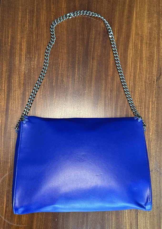 Stella McCartney Falabella Tote – Rare Electric Blue Chain Bag – Large - Image 3 of 4