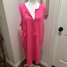 Lilly Pulitzer NWT Johana Sleeveless Coverup Women’s XL Roxie Pink