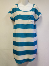 Olive & Oak Dress Tunic Dress S White Blue Stripes Nautical Coastal Summer