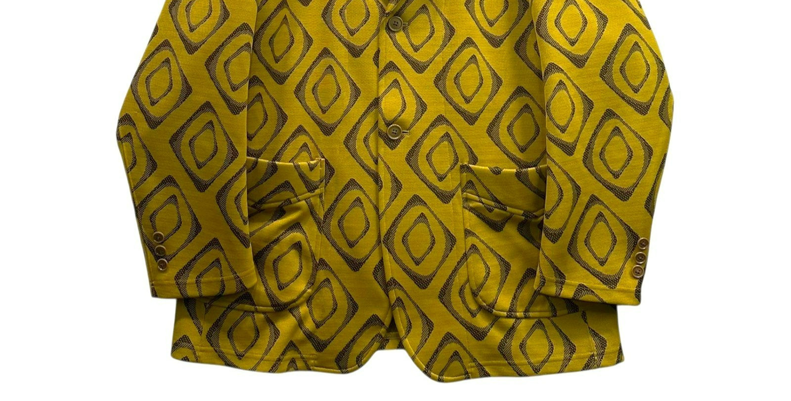 NEEDLES Tailored Jacket Polyester Geometric Jacqu… - image 5