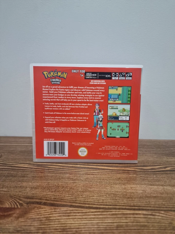 Pokemon Fire Red - Replacement Clear Plastic Game Case Box Nintendo Gameboy GBA - Image 4 of 4