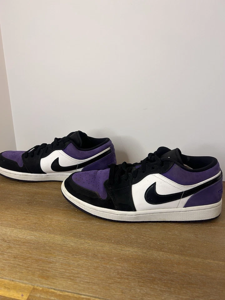 Air Jordan 1 Low Court púrpura 553558-125; talla US para hombre 10,5 Foto 4 de 4