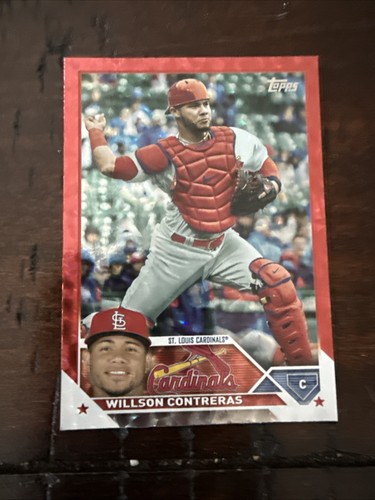 2023 Topps Willson Contreras Red Foil #/199 Cardinals