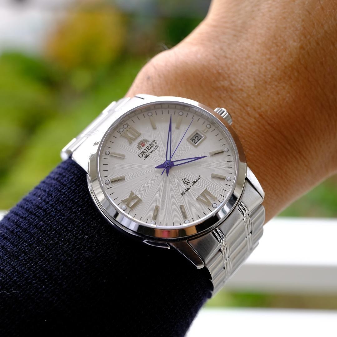 Orient Automatic Watch White Dial Date Unisex Used - image 1
