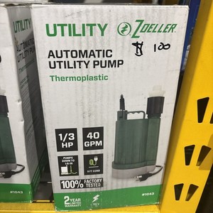 Zoeller 10430006 Thermoplastic Submersible Utility Pump