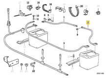 BMW 8er Batteriekabel Original 12421737741