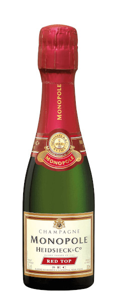 (63,65€/l) Heidsieck Monopole Red Top Brut Champagner 12% 0,2l Piccolo Flasche