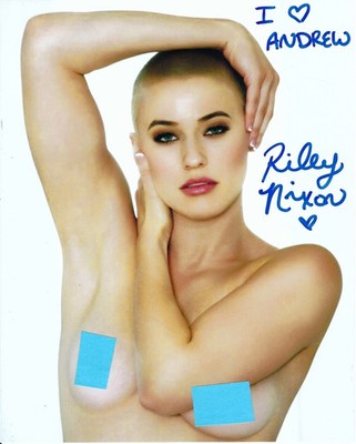 Adult Film Star Riley Nixon Signed Autographed 8x10 Photo To Andrew #1