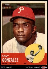 1963 Topps #32 Tony Gonzalez Phillies 4 - VG/EX