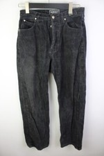 Vintage VERSACE JEANS COUTURE VJC Medusa Black Denim Baggy Jeans Size 32 / W28