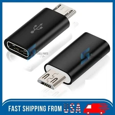 LOT USB 3.1 Type C Female to Micro USB Male Adapter Converter Connector USB-C