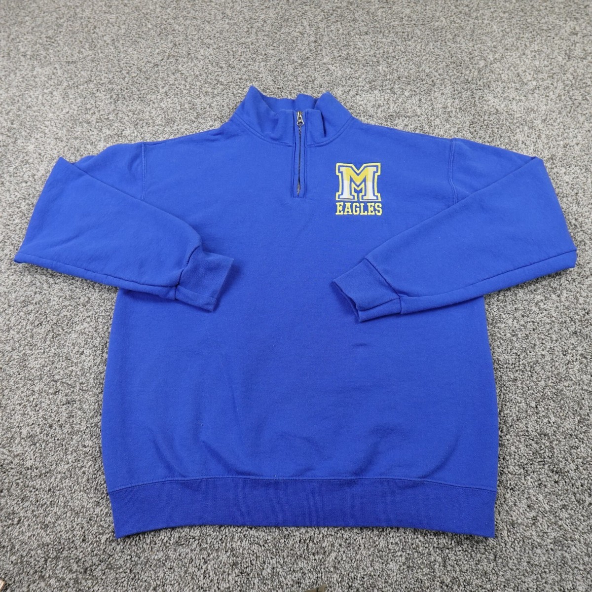 Morehead State Eagles Sweater Womens M Blue Pullover Zip Sweatshirt MSU  Kentucky