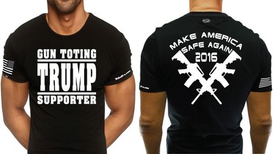 We Won! XXL Black Gun Toting Trump Supporter T-shirt