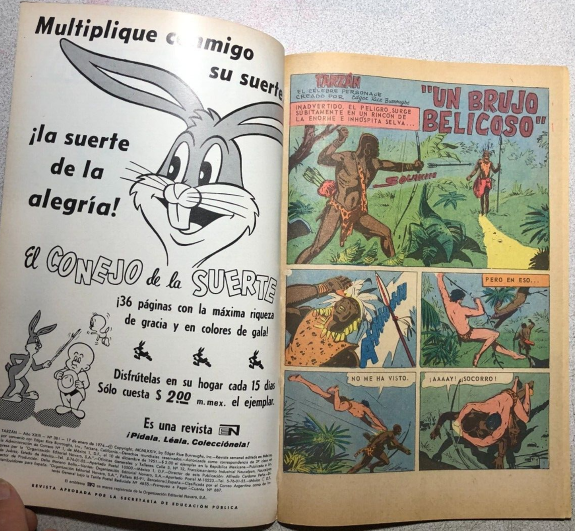 TARZAN #381 (1974) Mexican comic book in Spanish VG+ | eBay