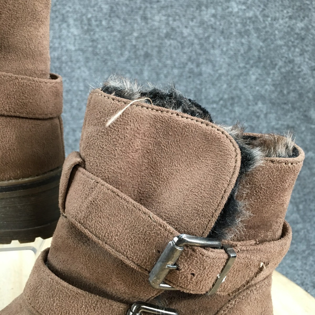 Alexis Bendel Boots Womens 7.5 Wrap Around Biker Ankle