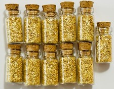 11 Bottles of Gold Leaf Flakes....1ml.... Lowest Price online