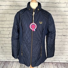 Thomas & Co. Ladies Riding Jacket Quilted Navy Blue Size Uk 12 Equestrian Bnwt
