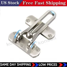 Door Lock Latch for Home Security Swing Bar Door Guard for Front and inside Door