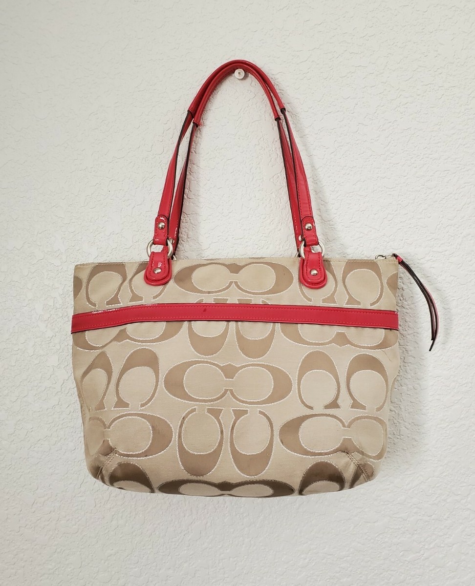 Coach レッドとベージュのバッグ s-l1200.jpg