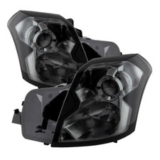 Cadillac 03-07 CTS Smoke Lens Replacement Headlights Left + Right Side