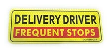 2 Magnetic Sign-For Delivery Drivers-Alert Others, Make Stops Safely -