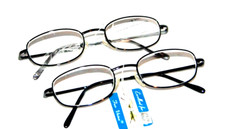 2 READING GLASSES Compact spring temple men Women Branded readers power 4.0