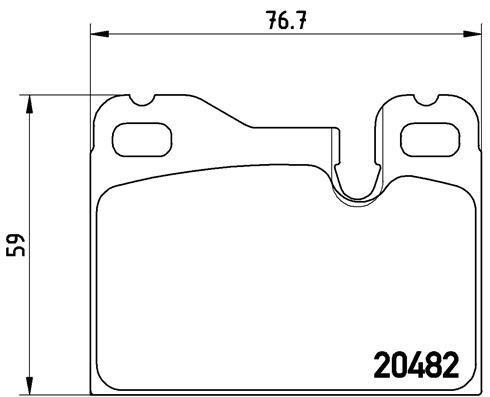 Front BREMBO P 65 003 Brake Pad Set, disc brake for PORSCHE