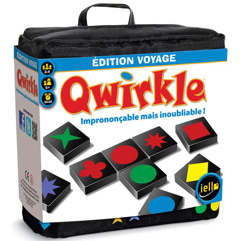 Jeu de société Qwirkle Voyage Iello de voyage en bois pour toute la famille