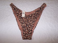 NWT Aerie Animal Pattern High Cut Cheekier Bikini Bottoms Size L