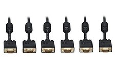 NEW CE 3 pack, 35 Feet VGA Male to Female, Extension Cable with Ferrites, Black